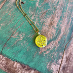 Colorful Enamel St Benedict Gold Necklace