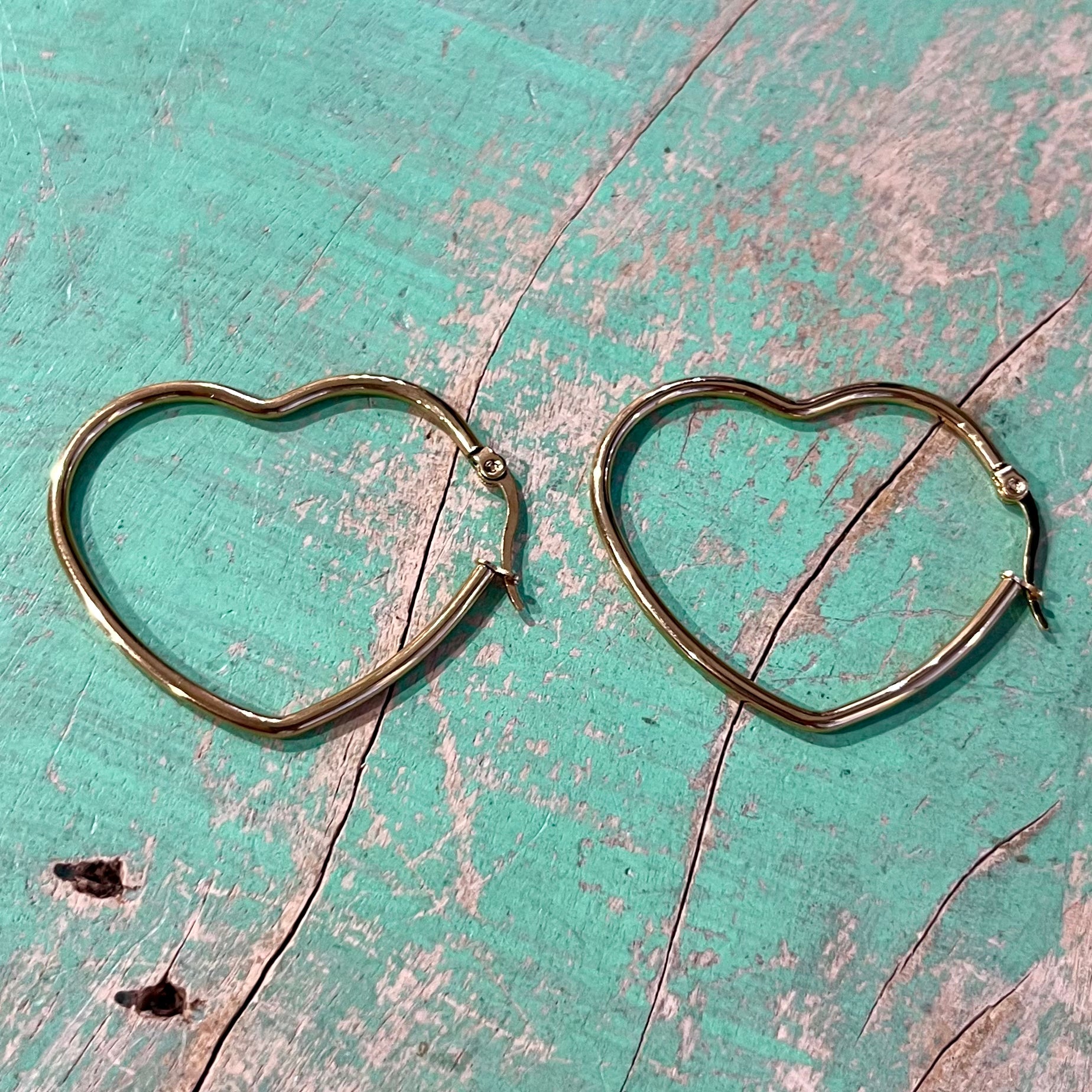 Heart Hoop Earrings