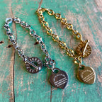 Heart Tag Toggle Bracelet