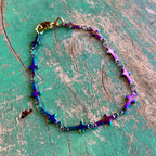 Peacock Tiny Crosses Bracelet