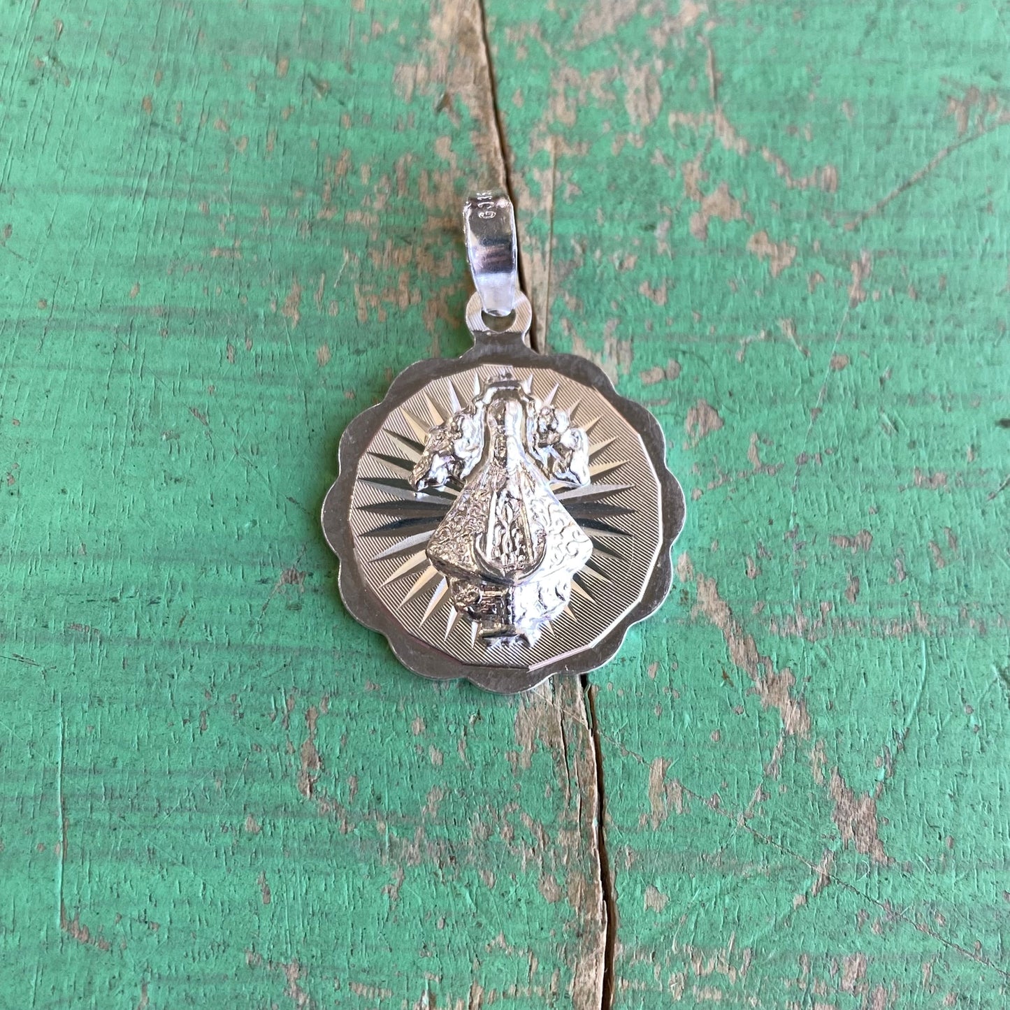 Sterling Silver Our Lady of San Juan Pendent