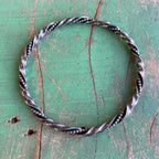 Sterling Silver Rope Bangles