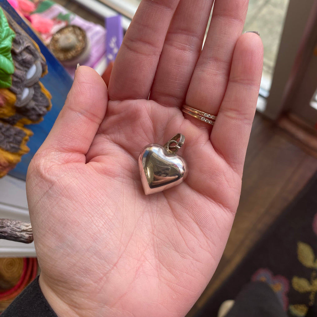 Sterling Silver Bubble Heart Charm