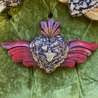 Milagros Corazon with Wooden Wings
