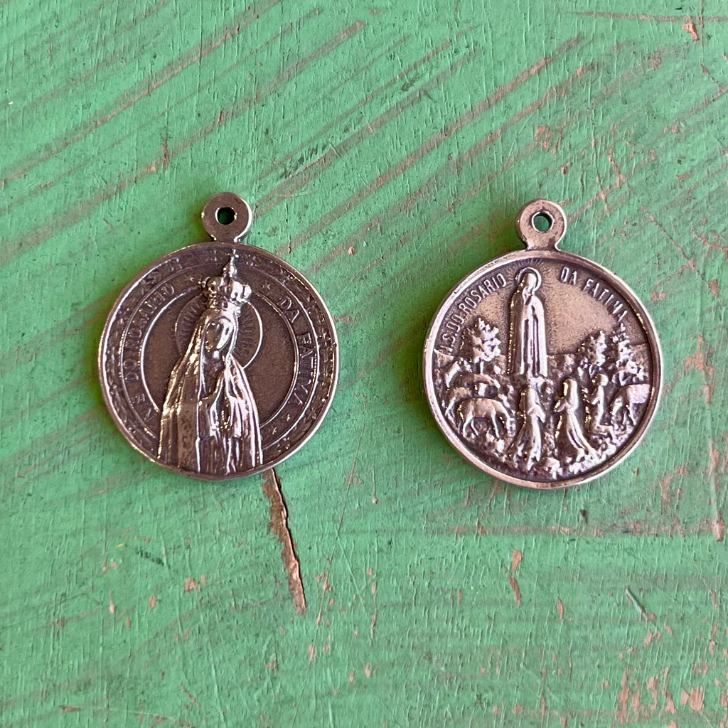 Our Lady of Fatima Double Sided Rounded Medal