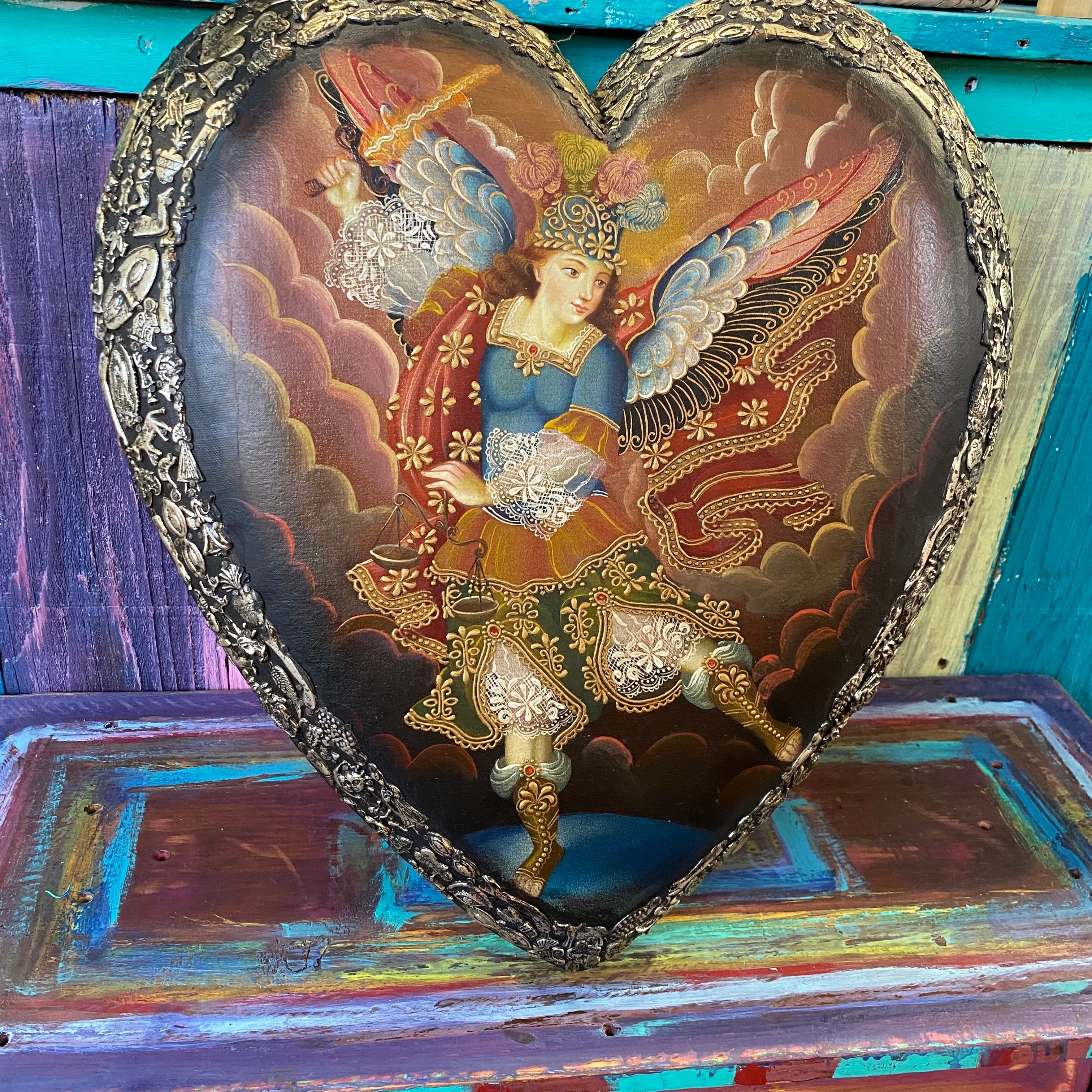 St Michael Milagros Heart
