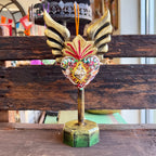 Standing Paloma Winged Milagros Sacred Heart