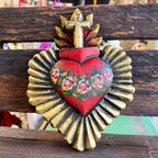 Oleo Sacred Heart With Rays