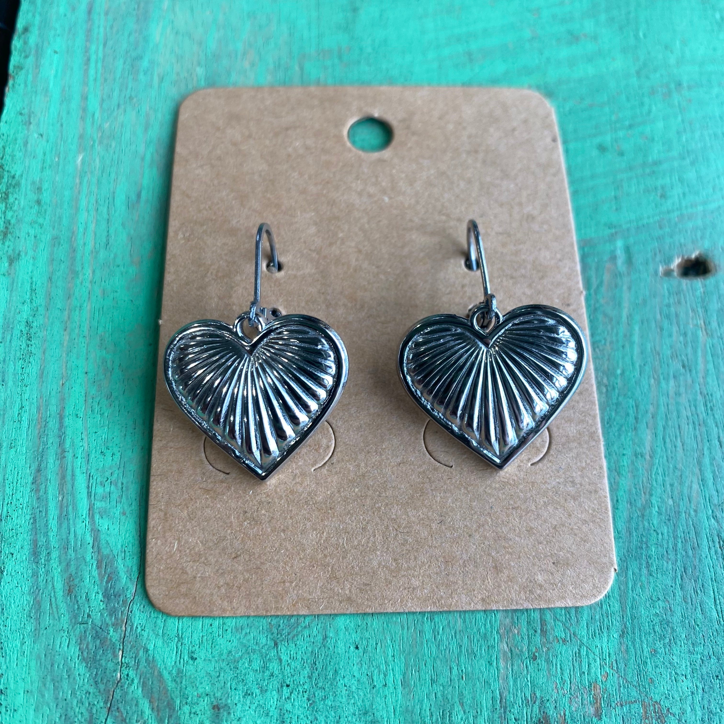 Shell Heart Necklace, Bracelet, and Earrings