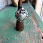Sterling Silver Super Sacred Heart Ring