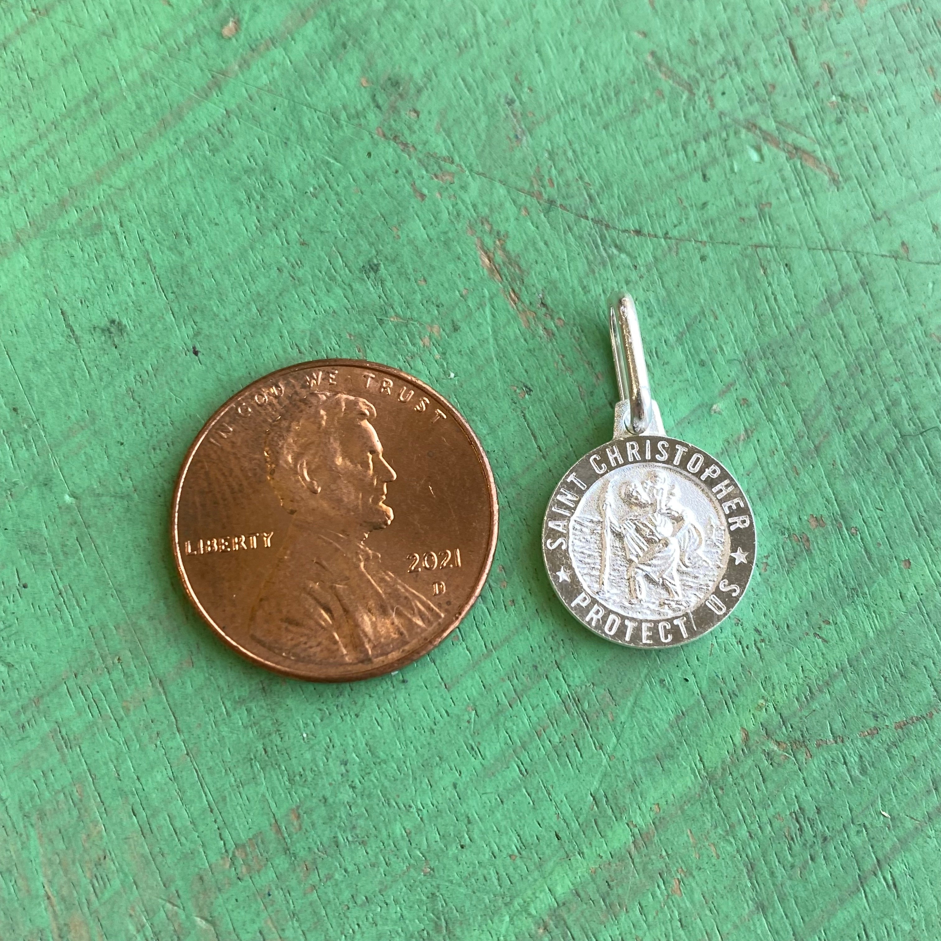 Sterling Silver St Christopher Charm