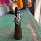 Sterling Silver Sacred Heart Rings