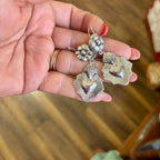Sacred Heart on Fire Earrings