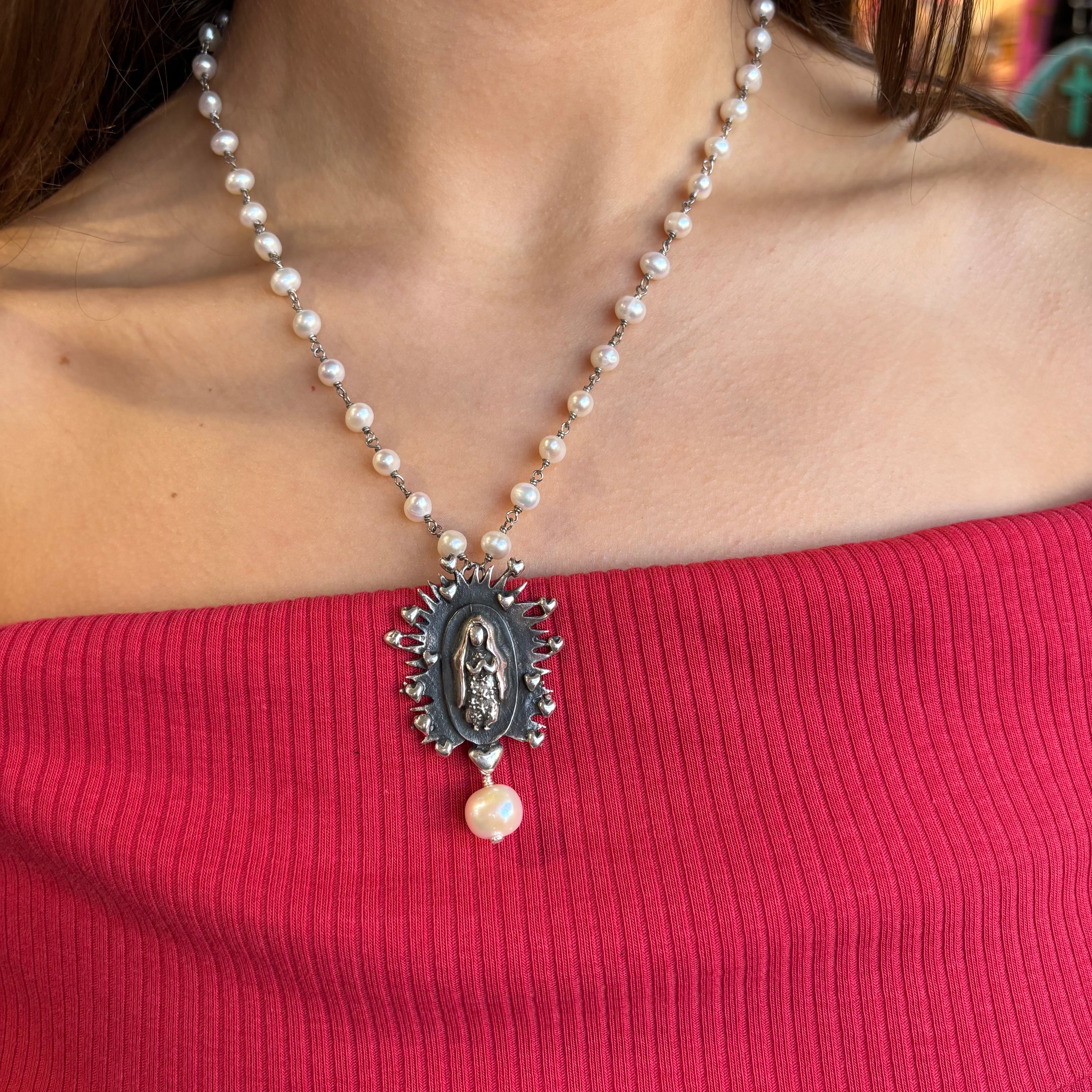 Love Our Lady Sterling Silver Necklaces