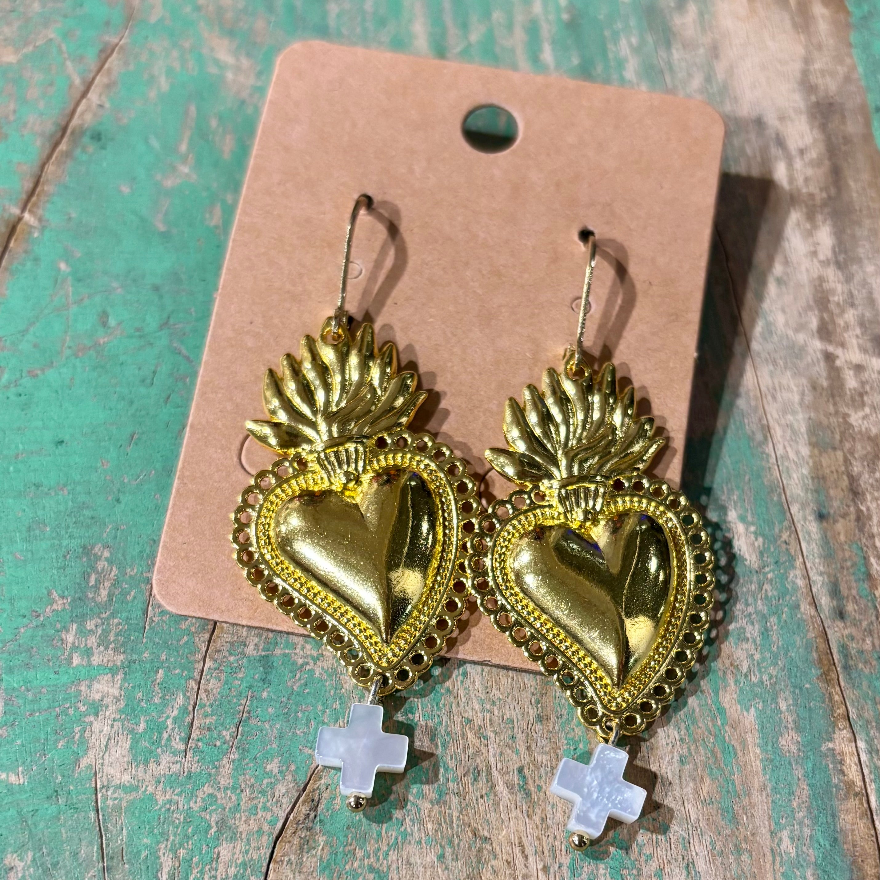 Cross My Heart Earrings