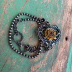 Blooming Heart Adjustable Bracelet