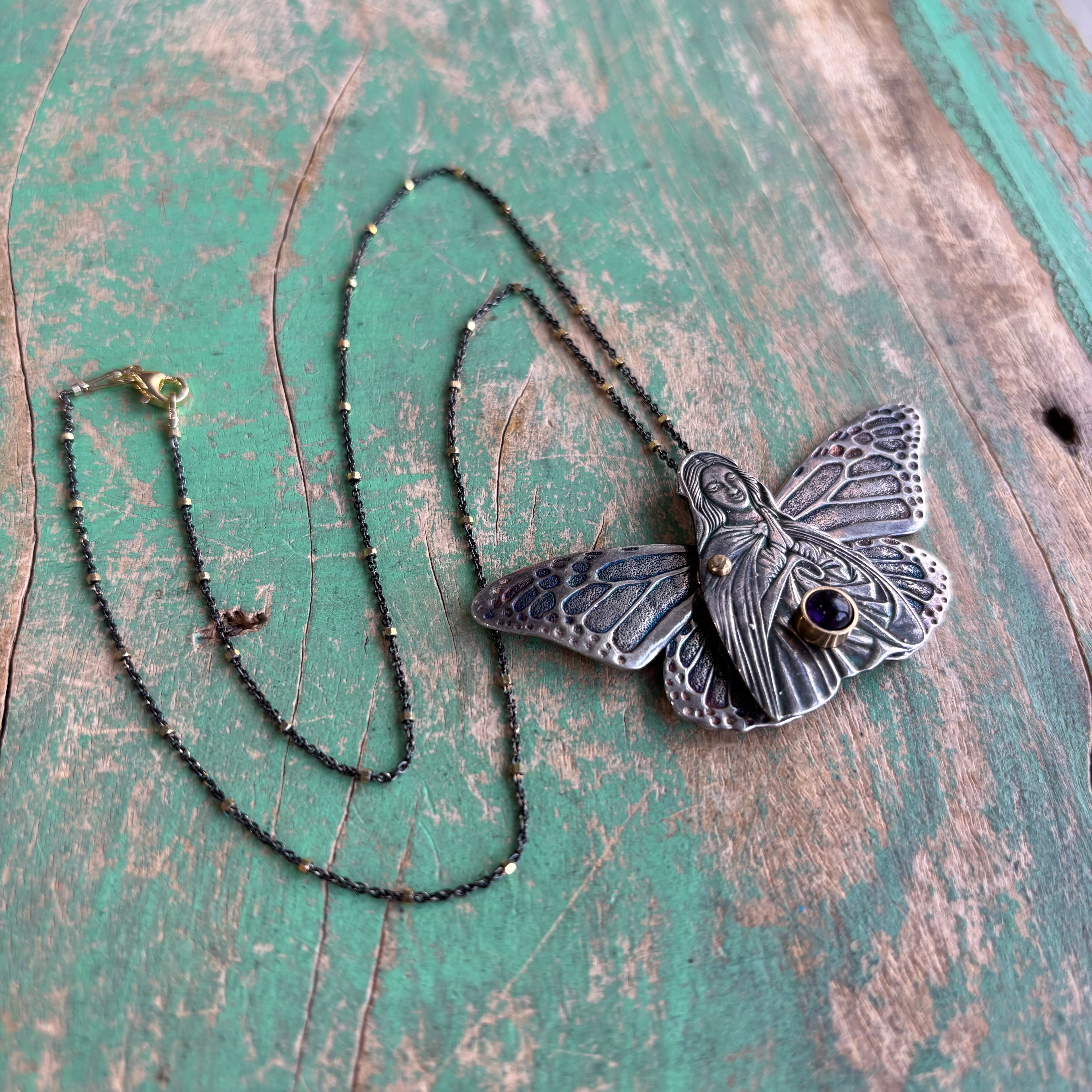 Our Lady Butterfly Necklace