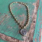 Gold OLG Ball Chain Necklace