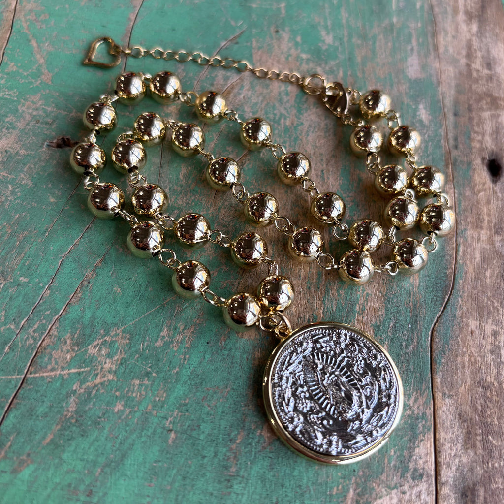 Gold OLG Ball Chain Necklace