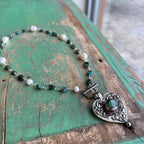 Turquoise Cowgirl Heart Necklace