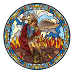 St Michael Stained Glass Decal