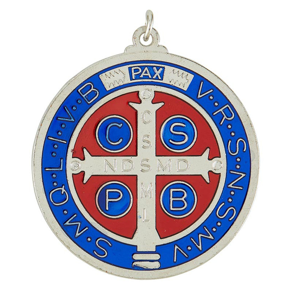 Big Enamel St Benedict Medal