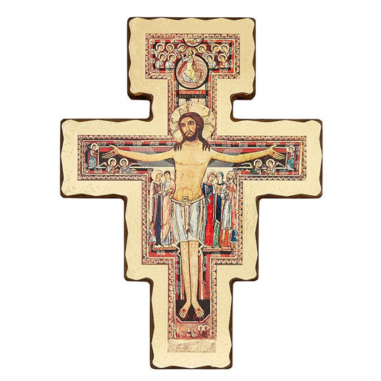 10" San Damiano Wooden Wall Cross