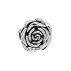 Sterling Silver Rose Pendant Necklace