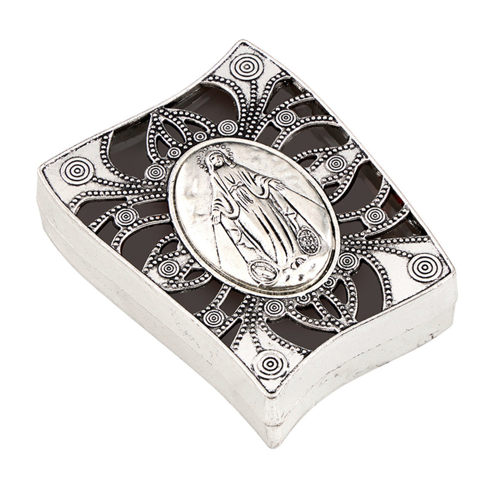 Rosary Or Keepsake Box With Image Of Our Lady