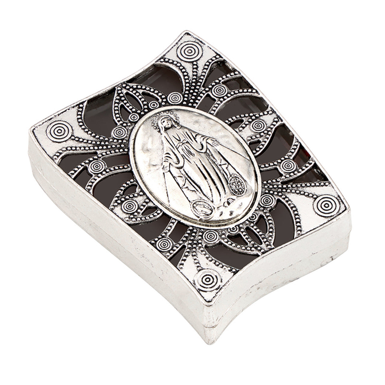 Rosary Or Keepsake Box With Image Of Our Lady