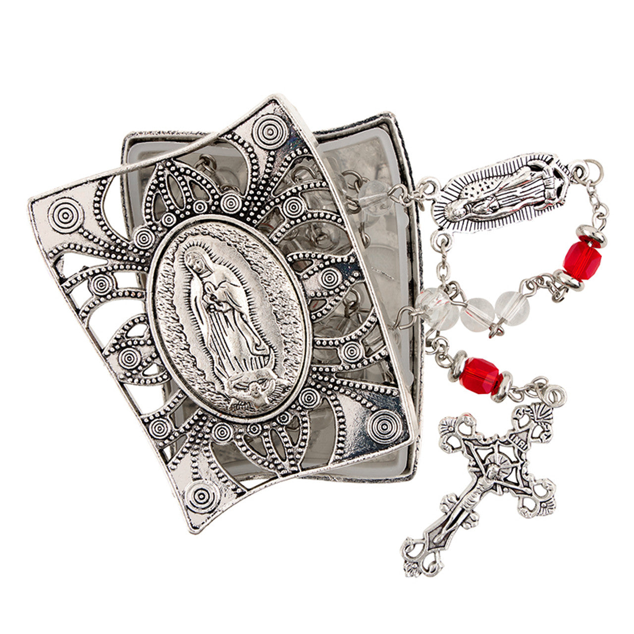 Rosary Or Keepsake Box With Image Of Our Lady