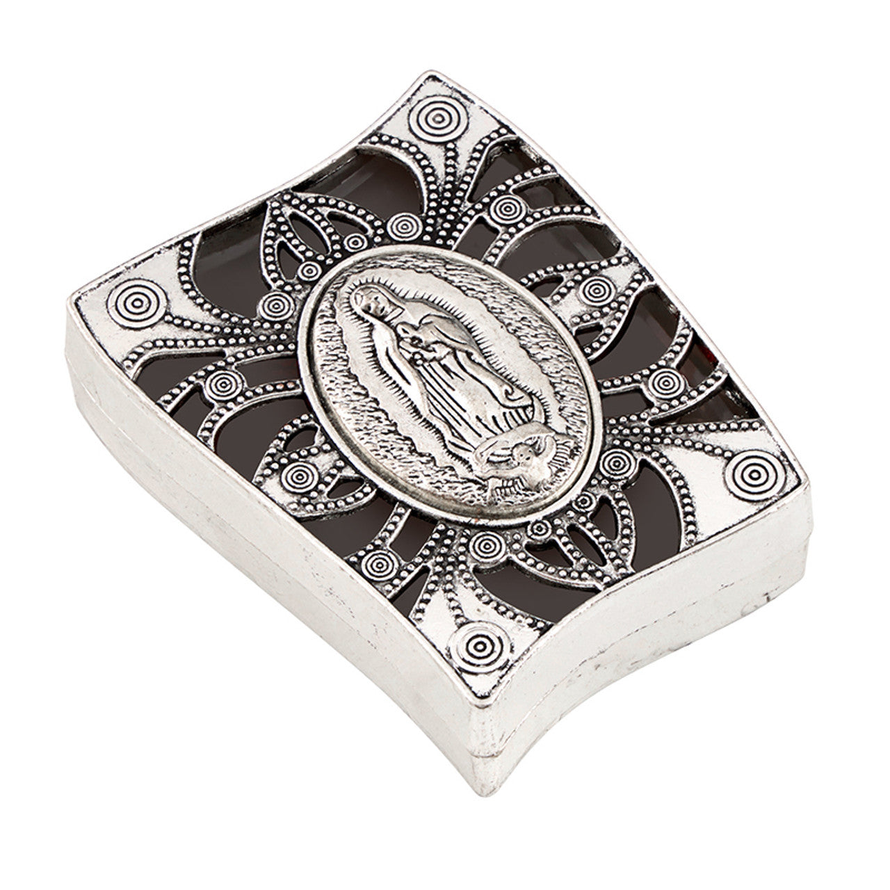 Rosary Or Keepsake Box With Image Of Our Lady