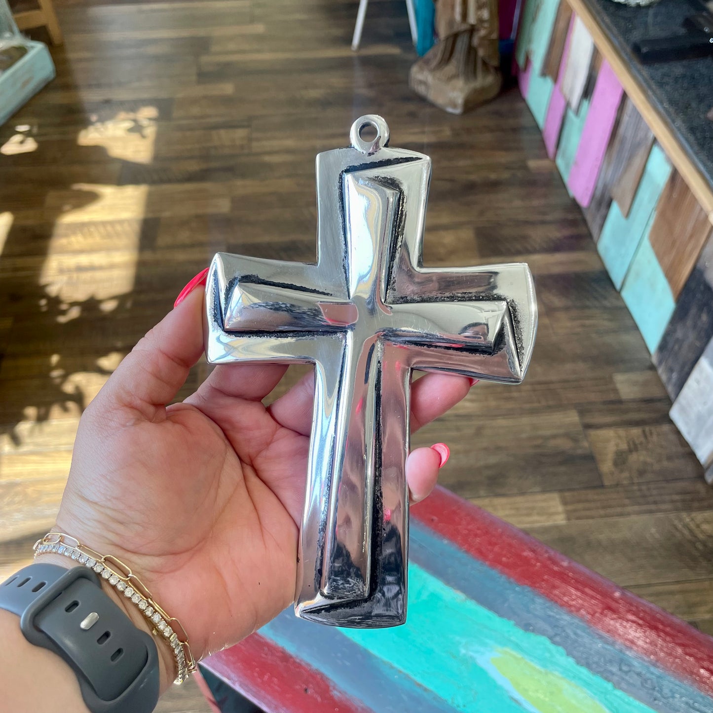 Pewter Double Cross