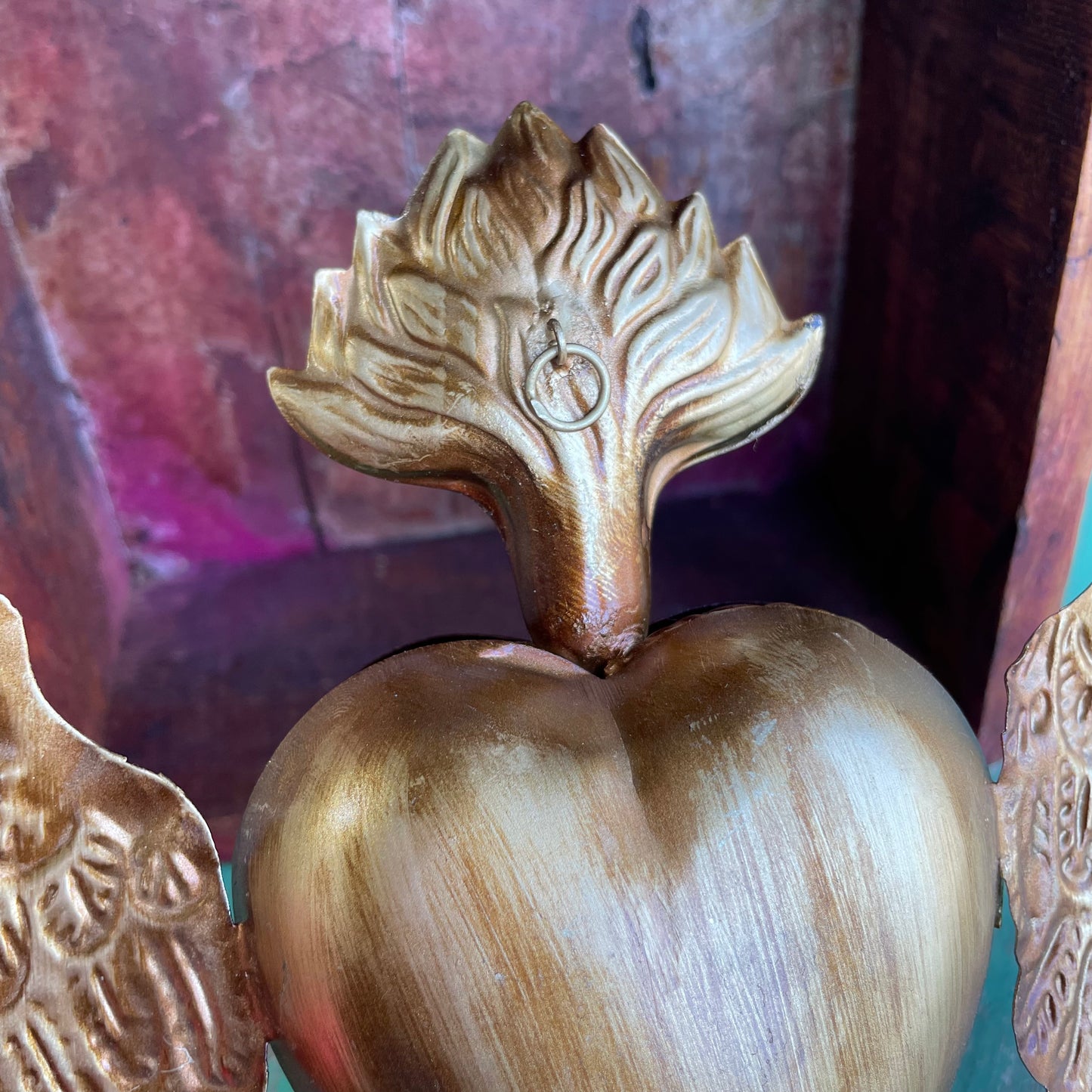 Sacred Heart Box with Wings