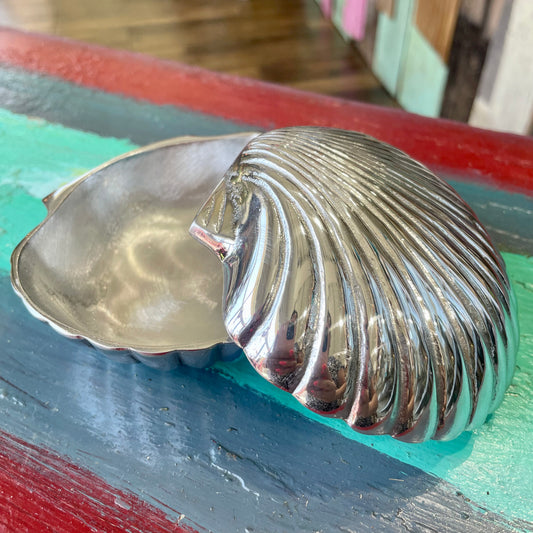 Pewter Shell Box