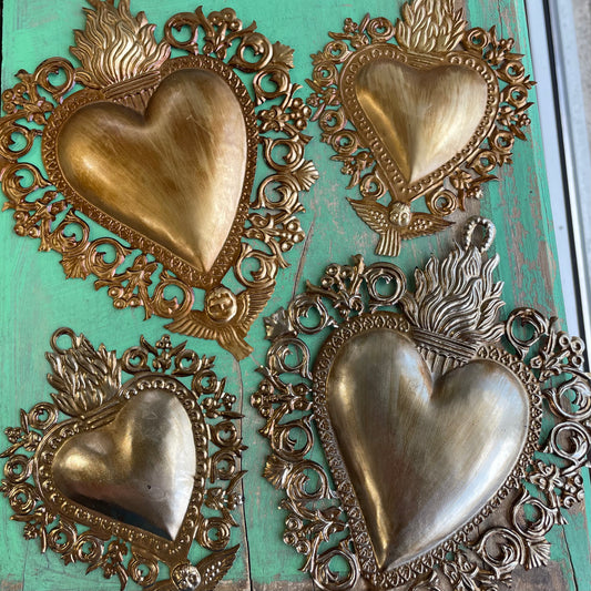 Antique Inspired Hanging Sacred Heart