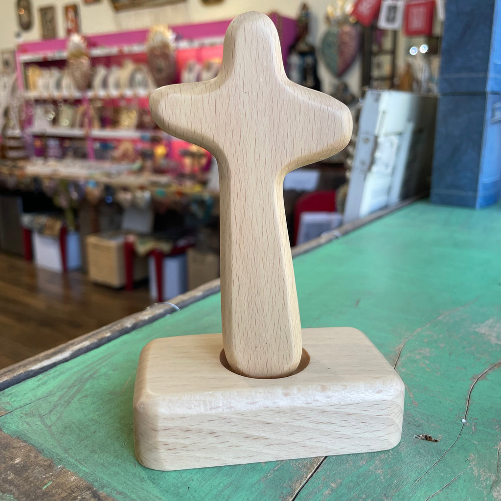 Wood Standing Hand Cross