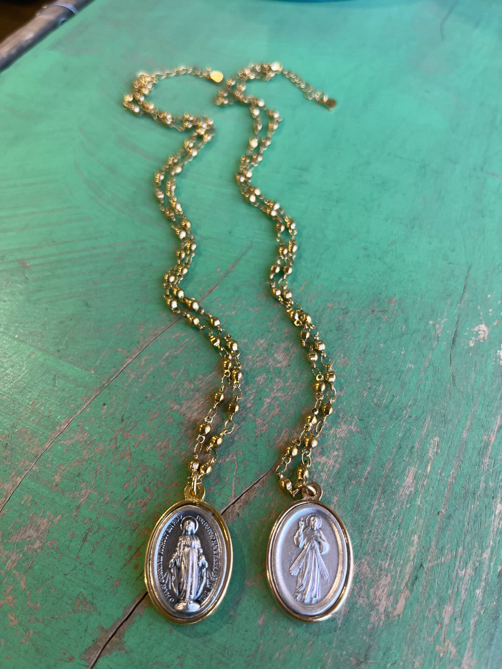 Miraculous Medal or Divine Mercy Necklace