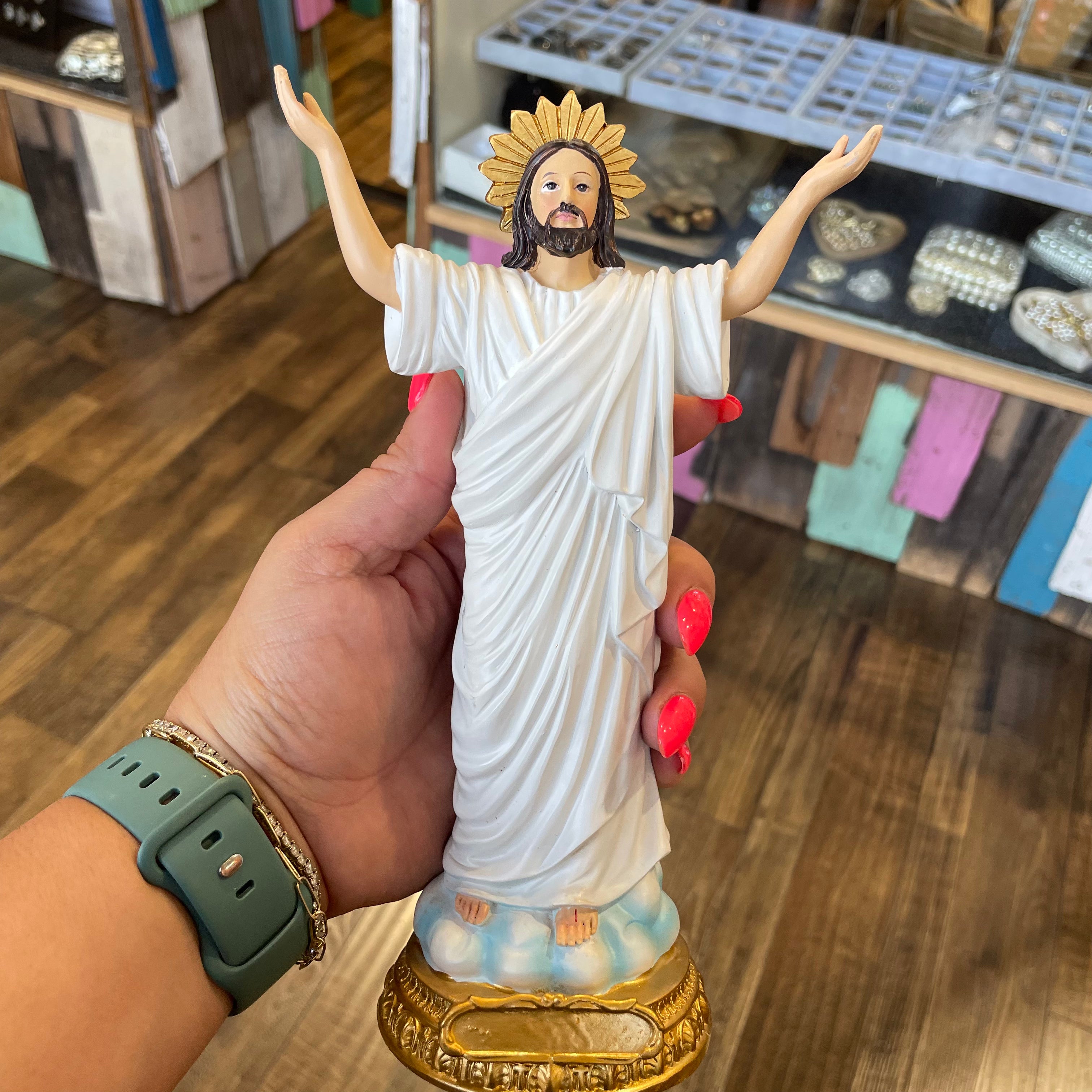 Resin Resurrection 8” Jesus