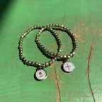 Mini Brass Beaded Faith Bracelet