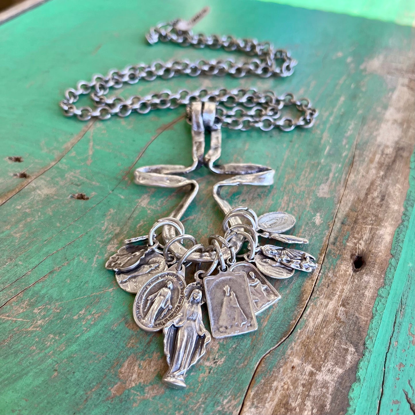 Cross Saint Charm Necklace