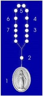 Vintage Chaplet of the Immaculate Conception (Chaplet of the Twelve Stars)
