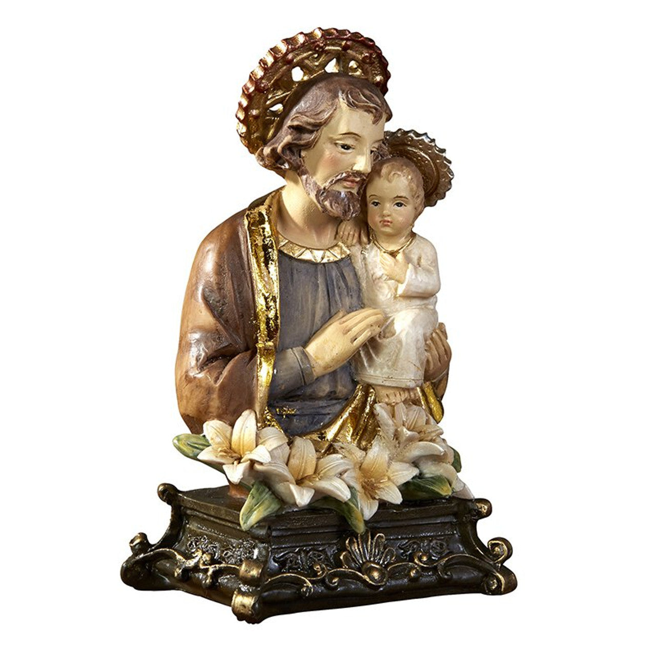 8" St Joseph with Child Statue