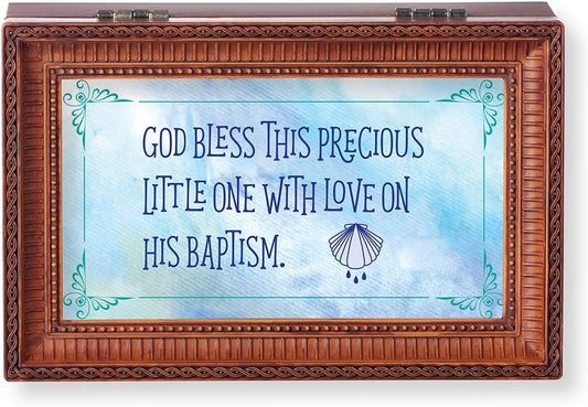 Precious Little One Baptism Music Box