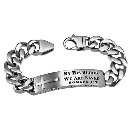 Silver Neo Bible Verse Bracelet