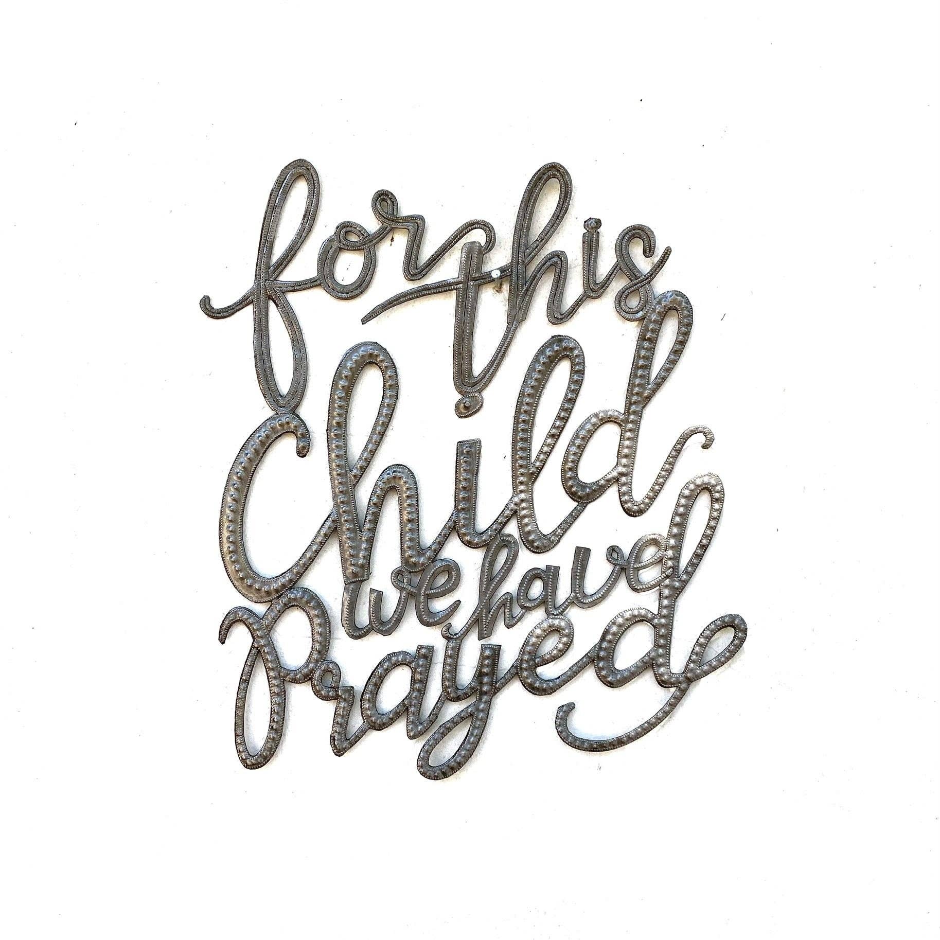 For This Child We Have Prayed