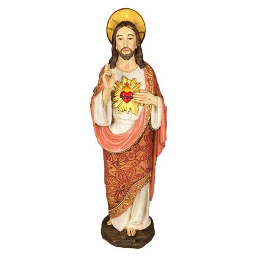 12" Sacred Heart of Jesus Statue