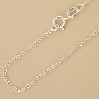 Super Light Cable Link Sterling Silver Chain