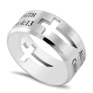 "Christ My Strength" Guardian Ring