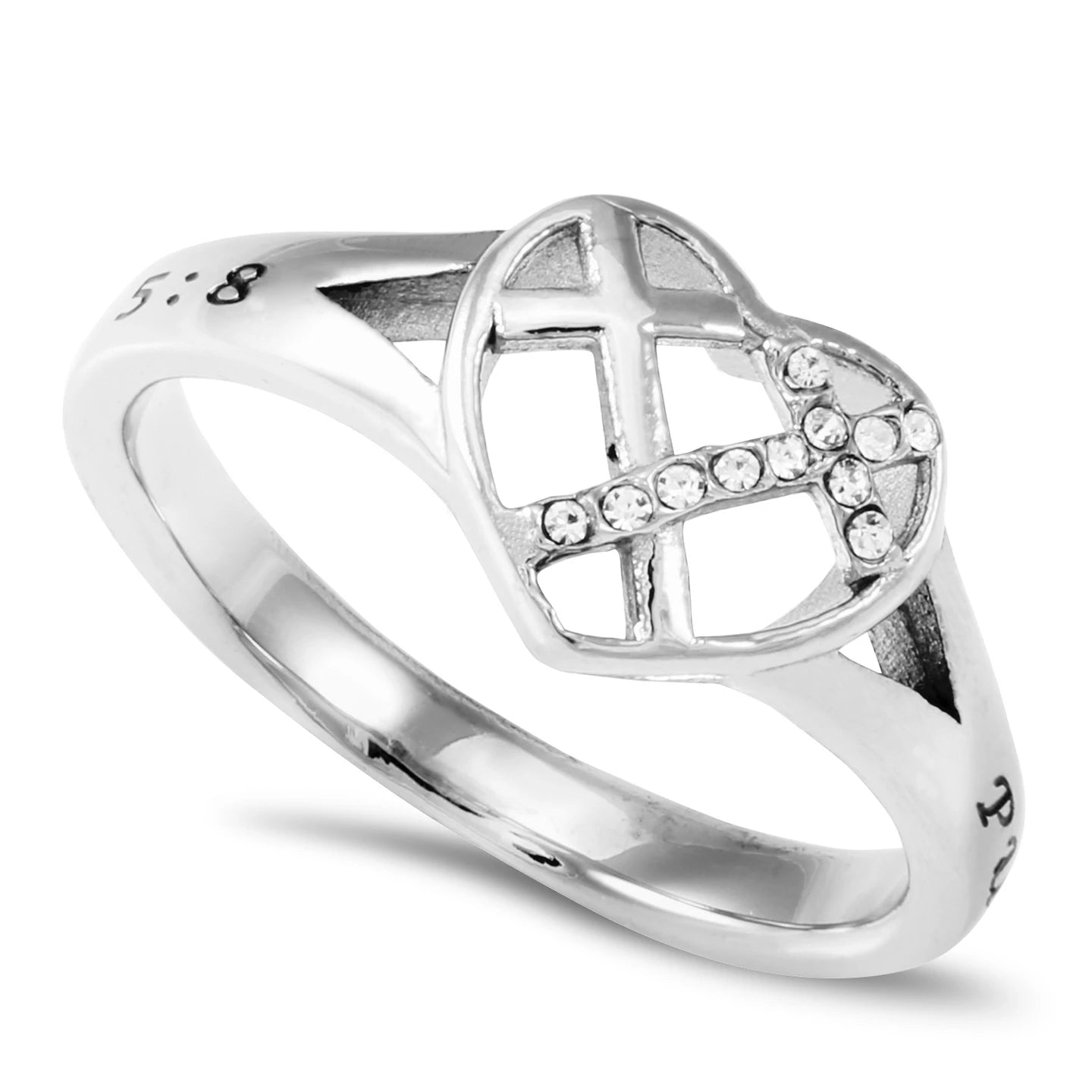 Patchwork Heart "Trust" Ring